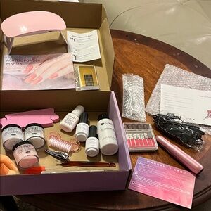 Pink Acrylic Nail Kit for Women - Complete Set